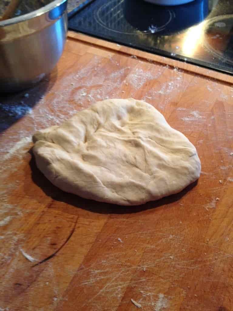 kneading the dough