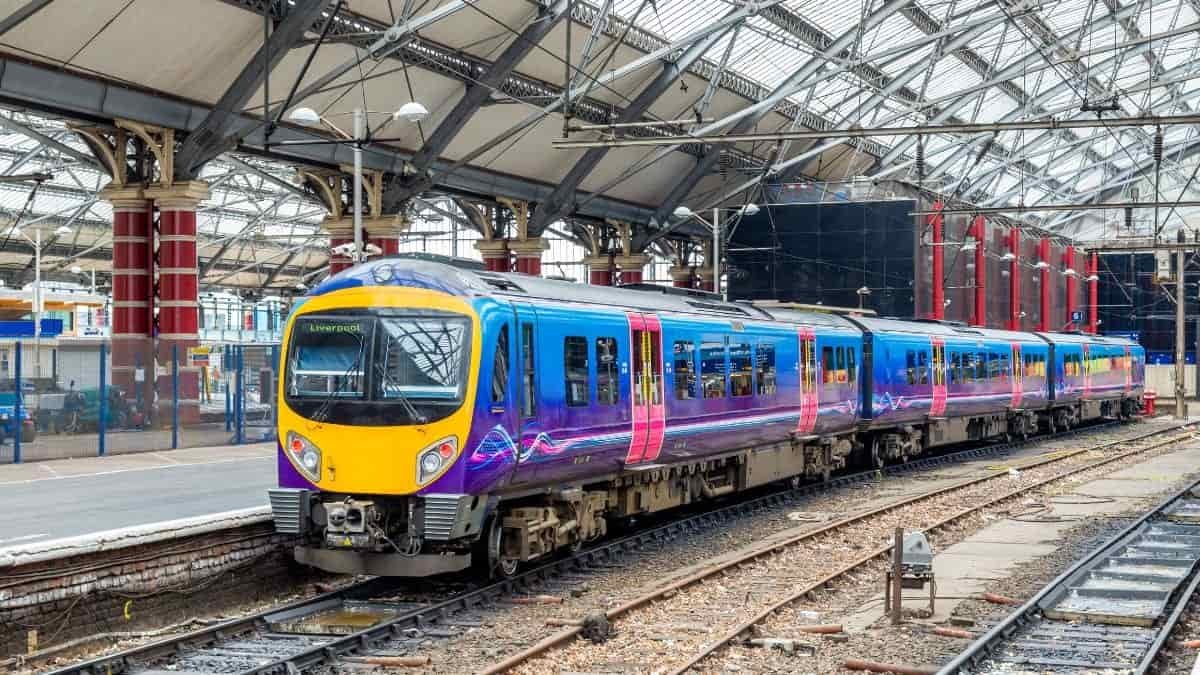 UK train at station
