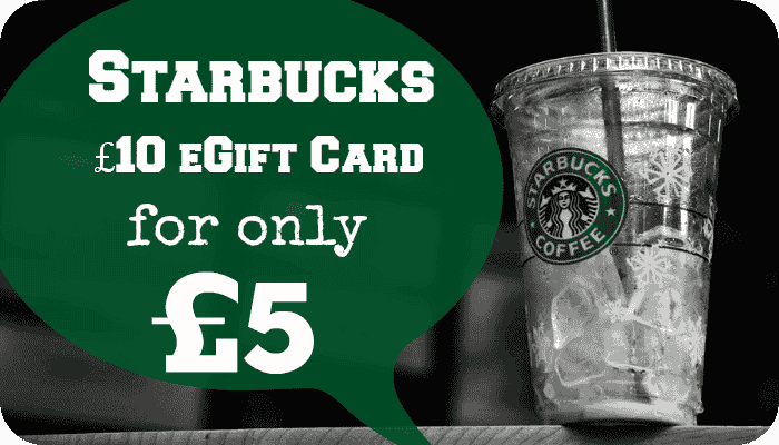 Starbucks half price egift card | The Skint Dad Blog