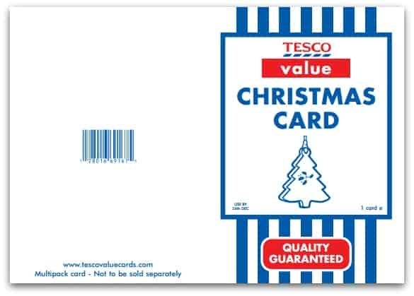 Tesco Value Christmas Card