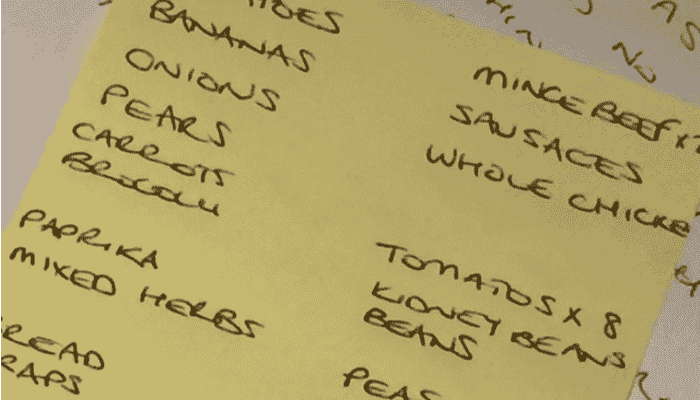 Write a list