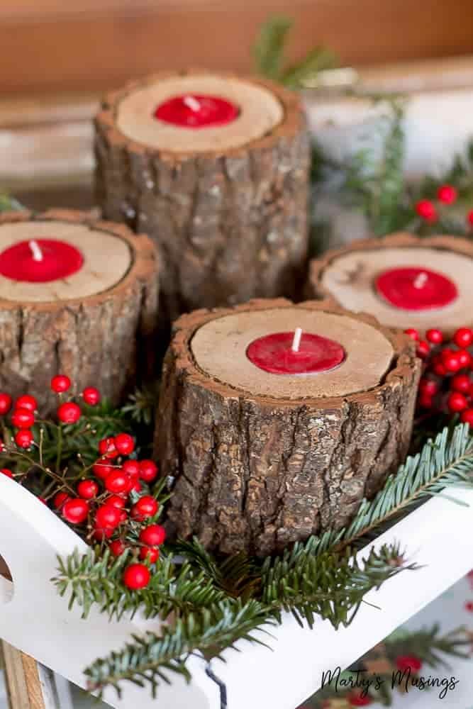 Christmas tree candle holder