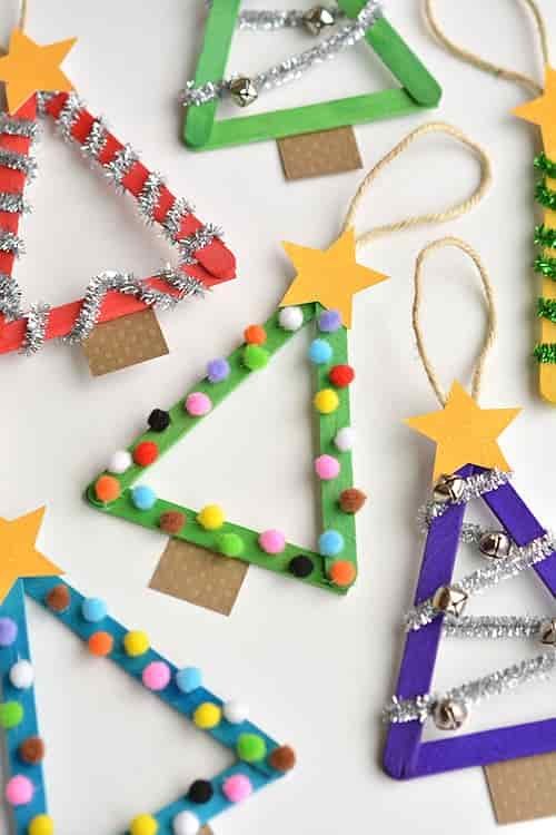 Popsicle Christmas trees