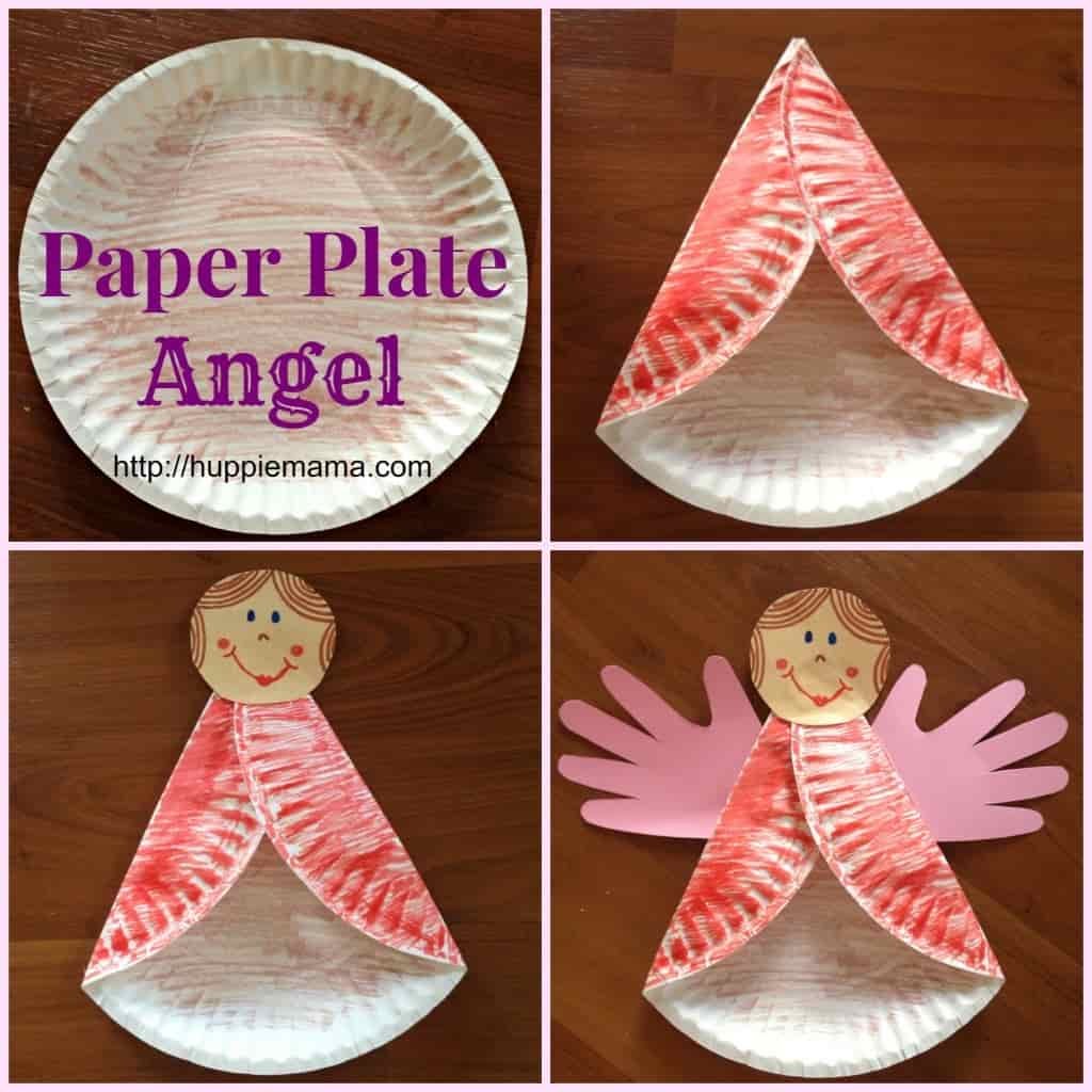 Paper plate angel