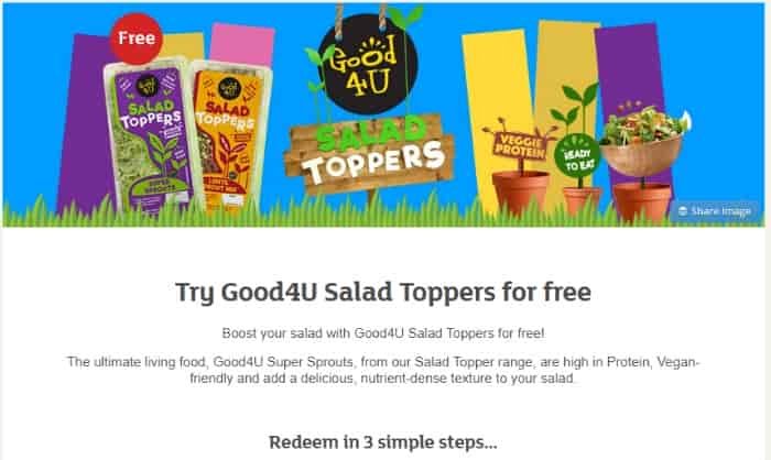 free food from Sainsburys