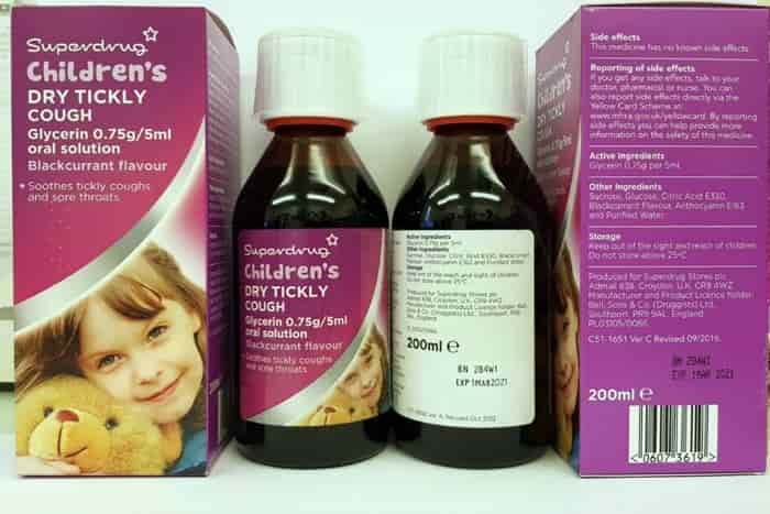 Superdrug cough syrup