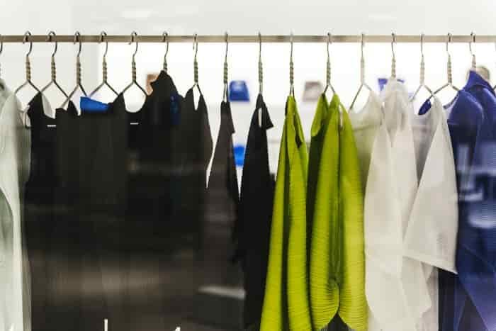 clothes hanging up