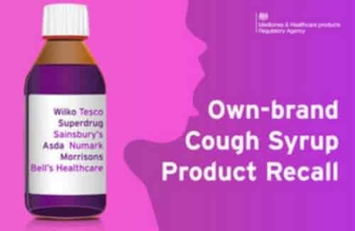 own brand cough syrup product recall