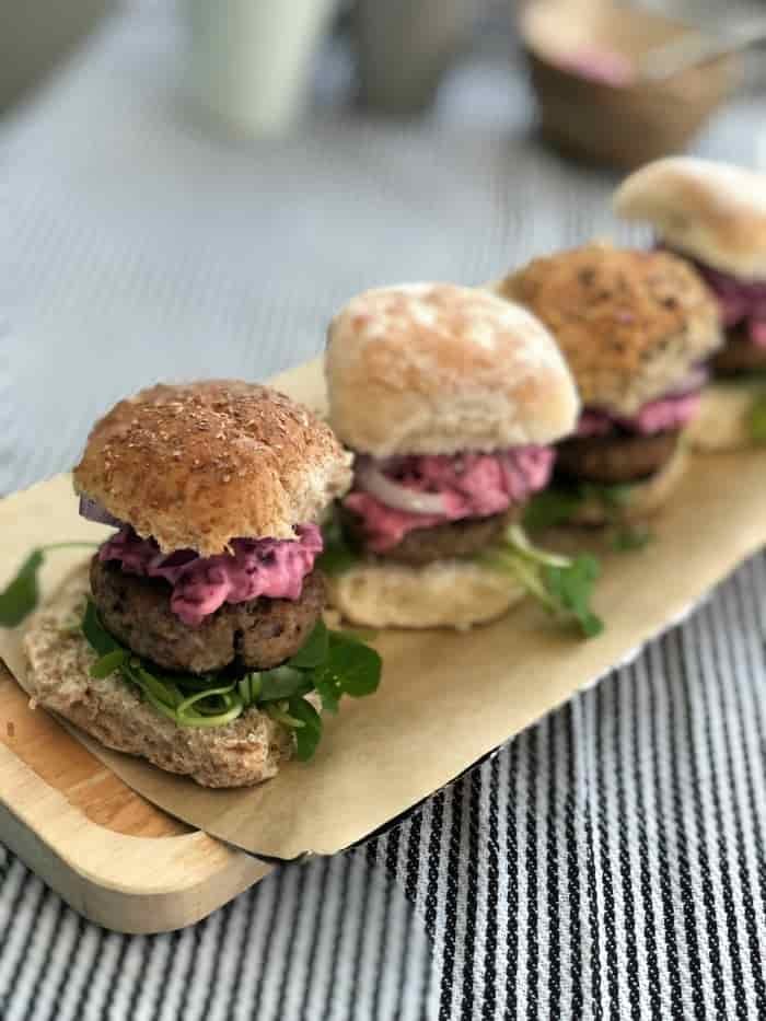 lamb slider burgers