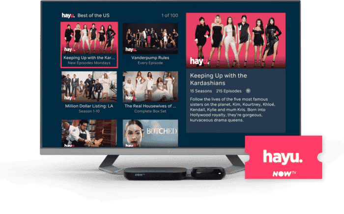 free now tv hayu