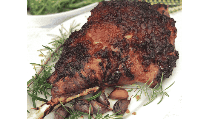 glazed lamb