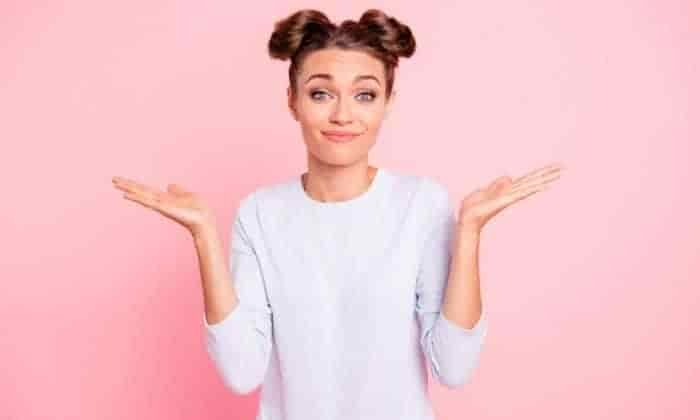woman shrugging