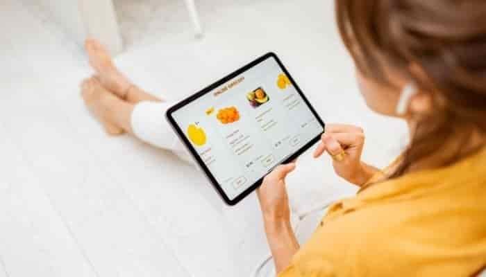 ordering food online