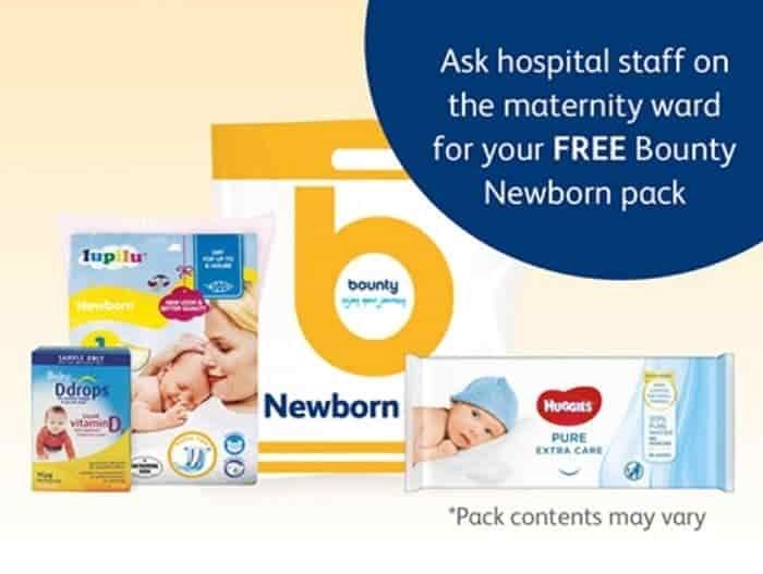 bounty newborn free baby gift packs