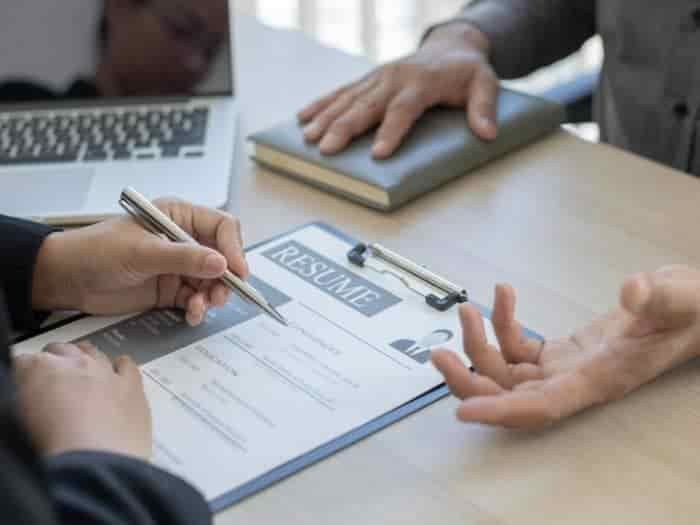 interview being held across a desk