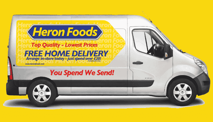 heron foods delivery van