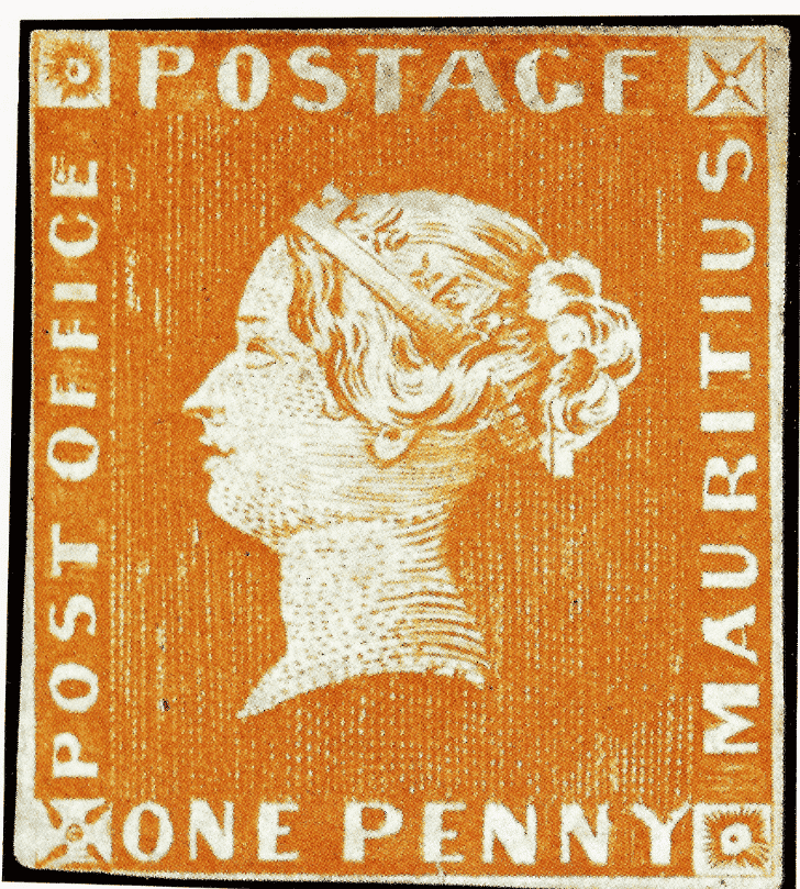 Mauritius Post Office Stamps orange