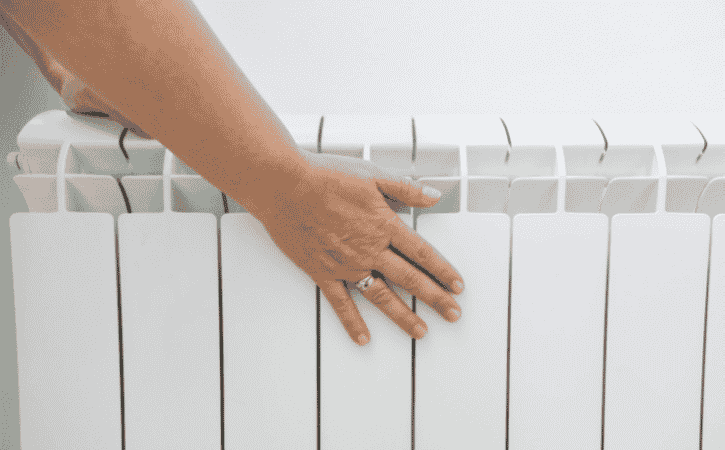 touching a radiator
