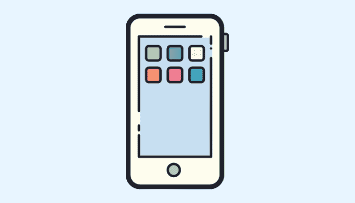 mobile phone screen graphic