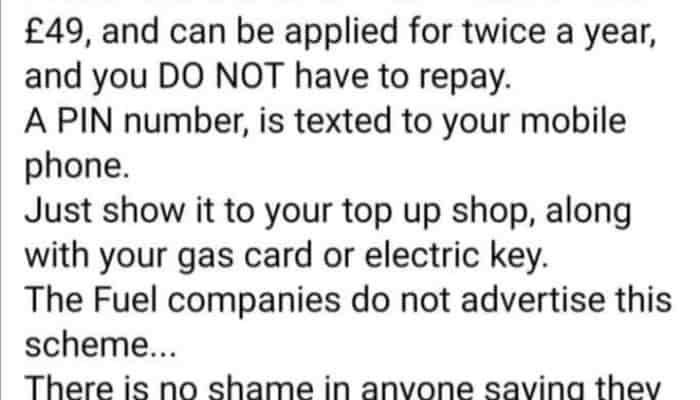 Facebook £49 free fuel vouchers