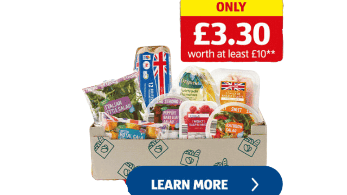 Aldi too good to go surprise box
