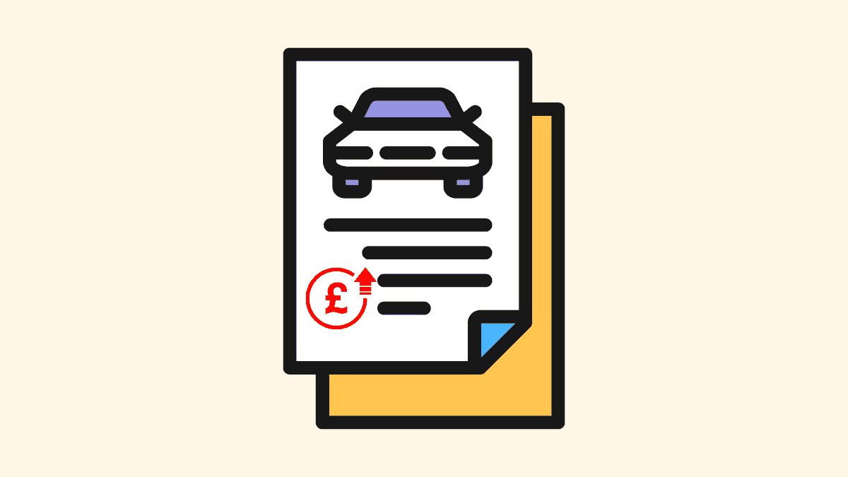 cartoon showing car insurance going up