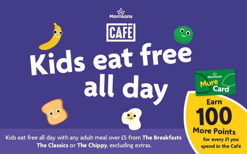 Morrisons kids eat free banner