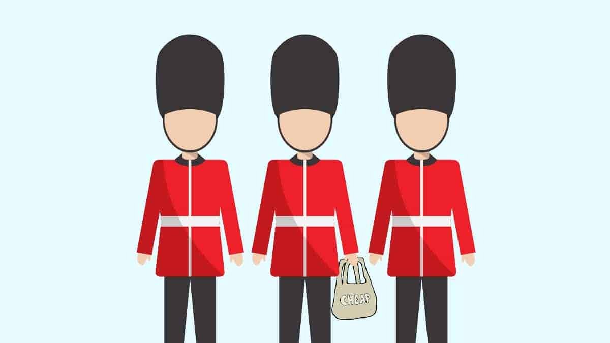 cartoon of beefeaters