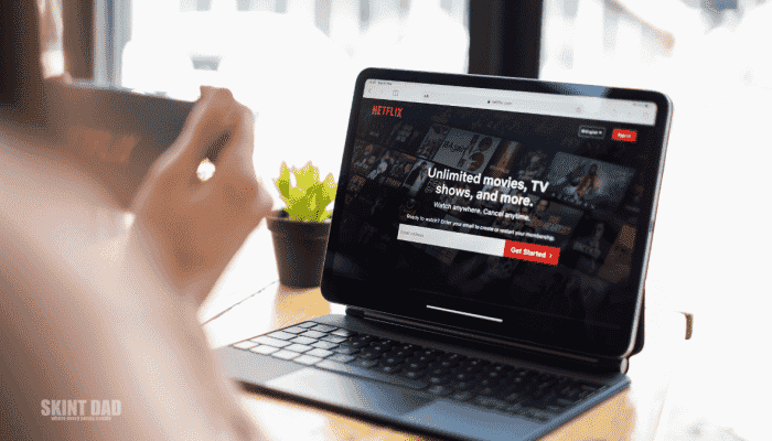 netflix on a laptop