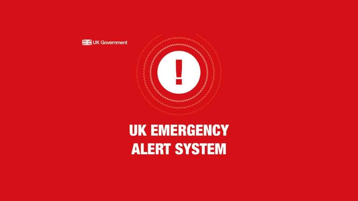 UK emergency alert system