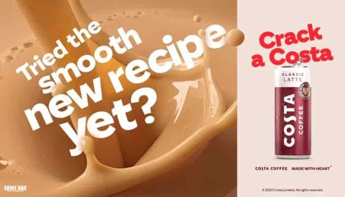 Get a free Costa Coffee Ready-To-Drink Latte or Caramel Latte from Tesco, Sainsbury’s, Asda, Morrisons or Co-op.